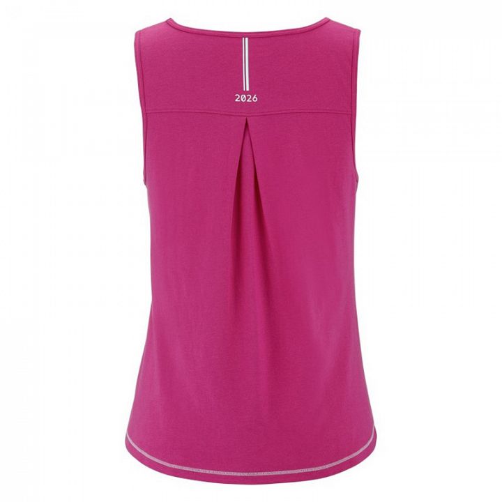 Babolat Exercise Cotton Tank Dark Pink